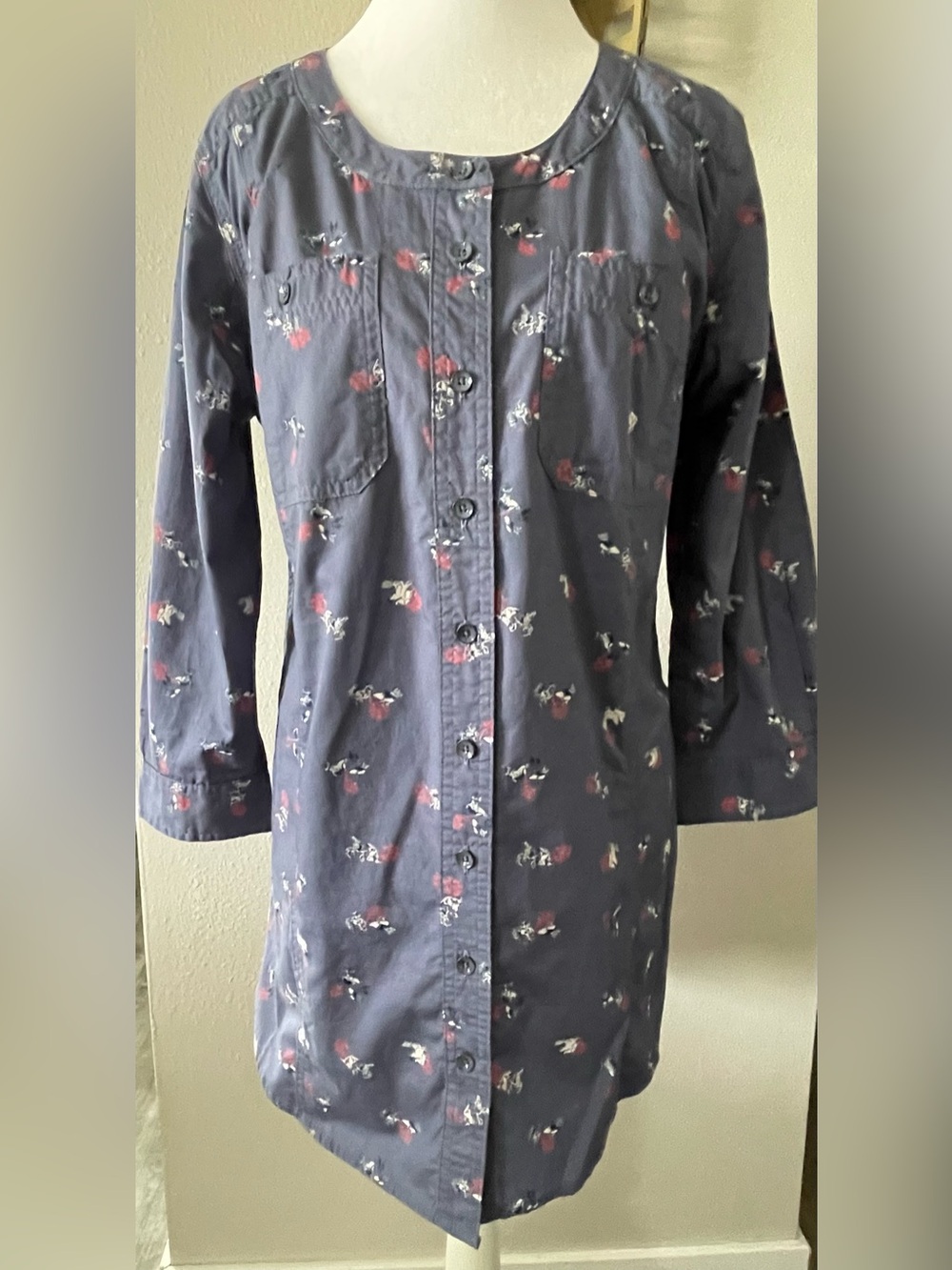 Duluth Free Range Organic Cotton 3/4 Sleeve Tunic Top